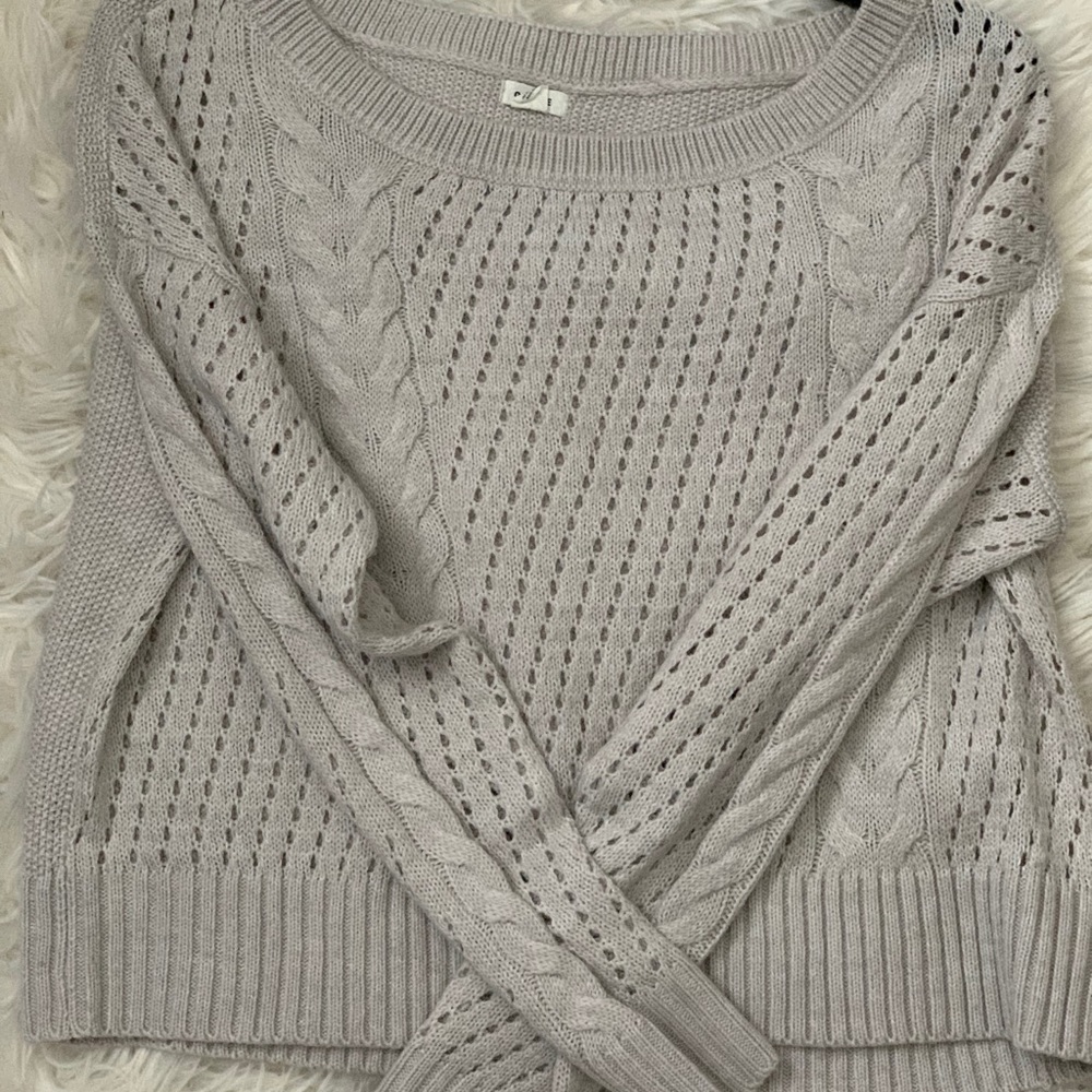 Gray off the shoulder sweater